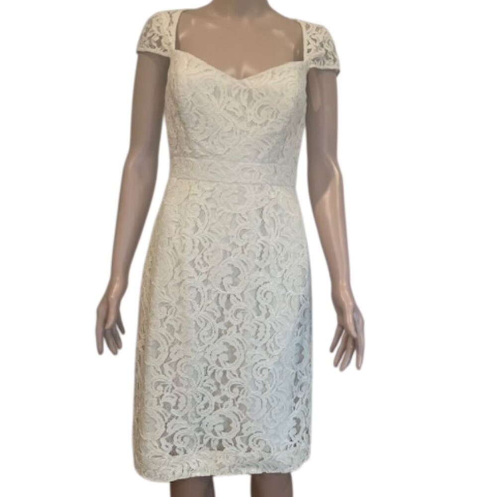 J. CREW womens Evening/Party/Cocktail Dress Ivory Lace Size 2** NWOT **